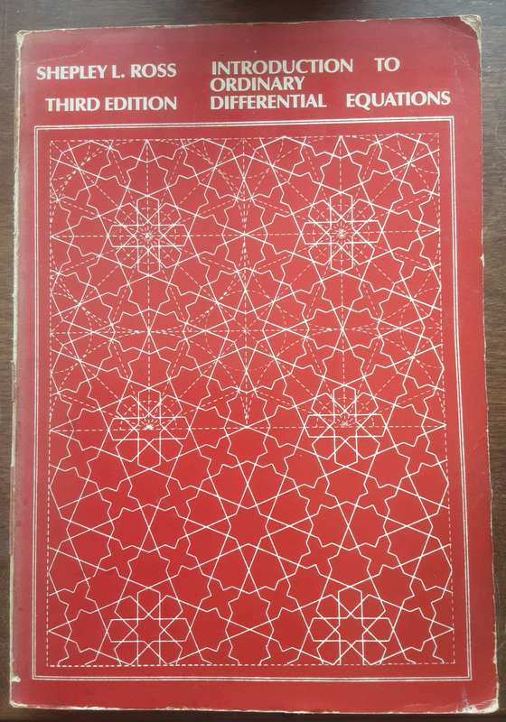 Introduction to Ordinary Differential Equations 3rd Edition by Shepley L Ross
