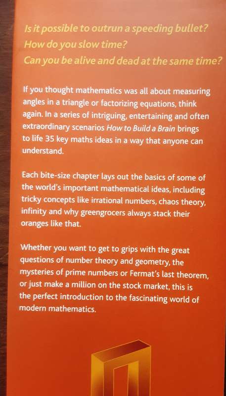 How to Build A Brain and 34 Interesting uses of Mathematics by Richard Elwes