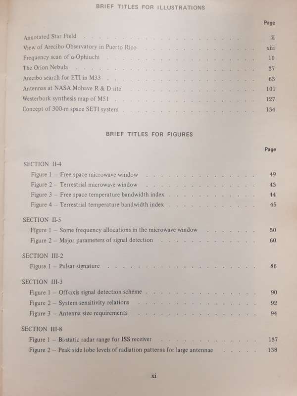 The Search For Extraterrestrial Intelligence prepared by Nasa edited by Morrison, Bellingham & Wolfe