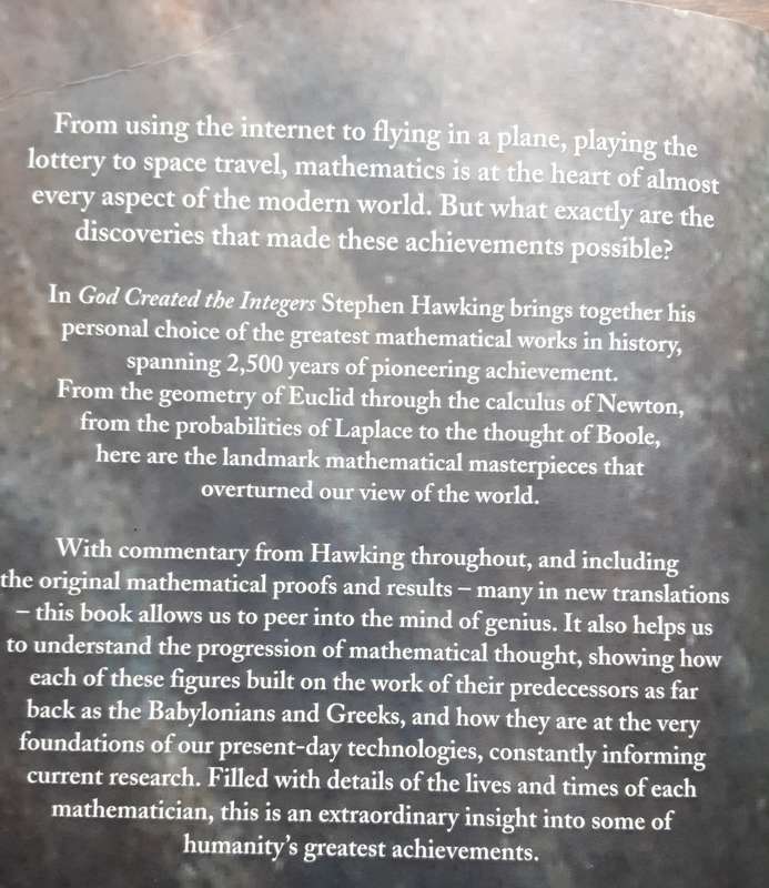 God Created The Integers by Stephen Hawking