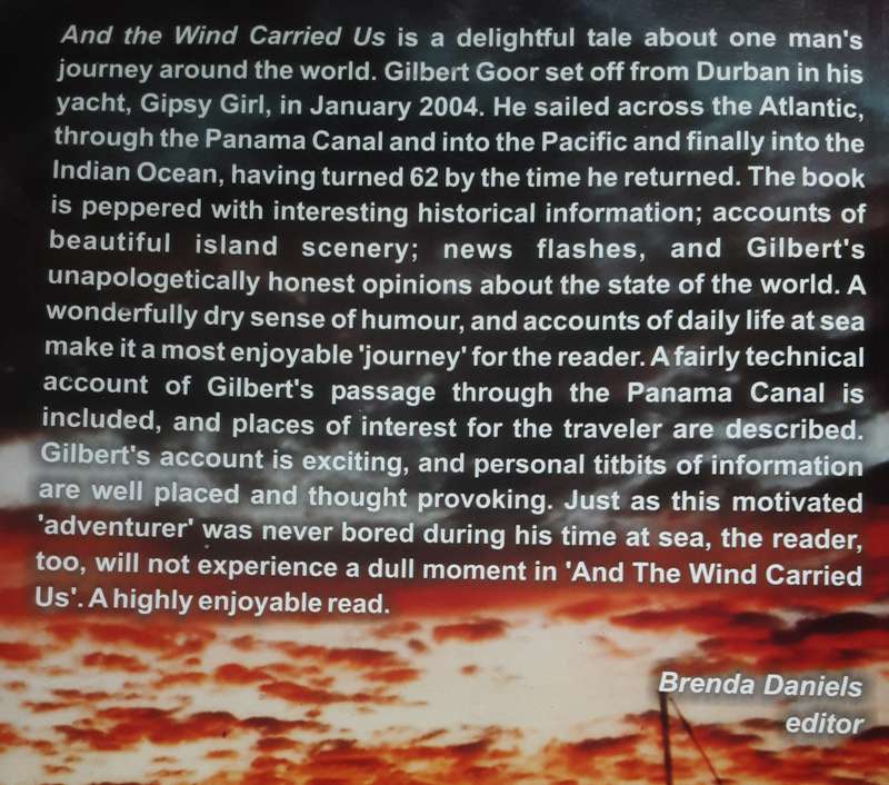 And The Wind Carried Us An Account of Gipsy Girls Circumnavigation  by Gilbert Goor **Signed Copy **