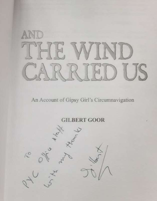 And The Wind Carried Us An Account of Gipsy Girls Circumnavigation  by Gilbert Goor **Signed Copy **
