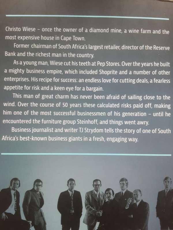 Christo Wiese Risk & Riches by T J Strydom