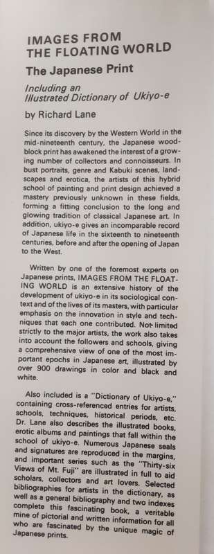 Images From the Floating World The Japanese Print by Richard Lane