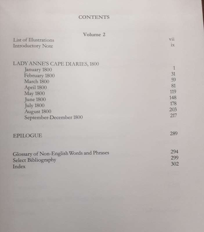The Cape Diaries of Lady Anne Barnard 1799 1800 2 Volumes VRS II no 29/30 by Lenta/Cordeur
