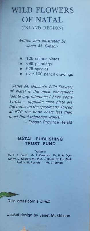 Wild Flowers of Natal ( Inland Region ) by Janet Gibson