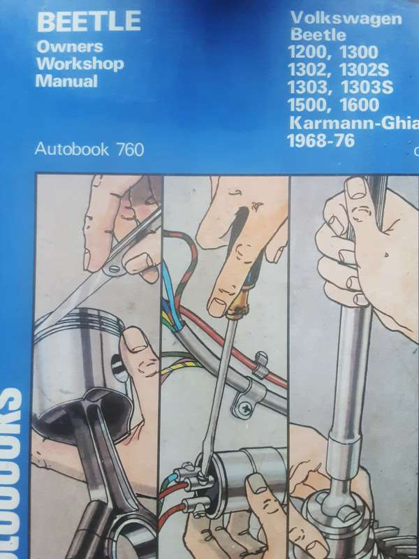 Beetle Owners Workshop Manual Autobook 760 1968 - 76