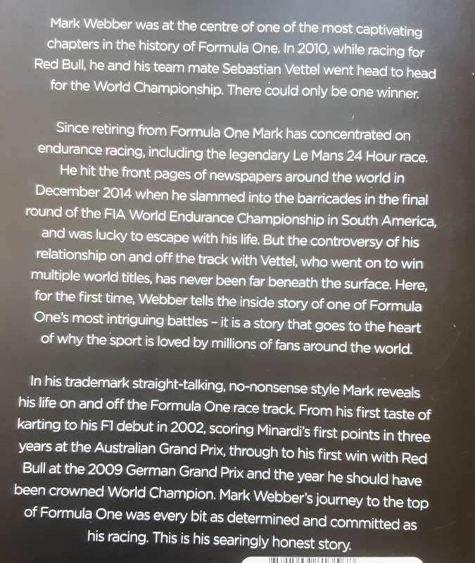 Mark Webber Aussie Grit, My Formula One Journey