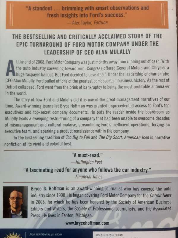 Allan Mulally & the Fight to Save Ford Motor Company American Icon by Bruce G Hoffman