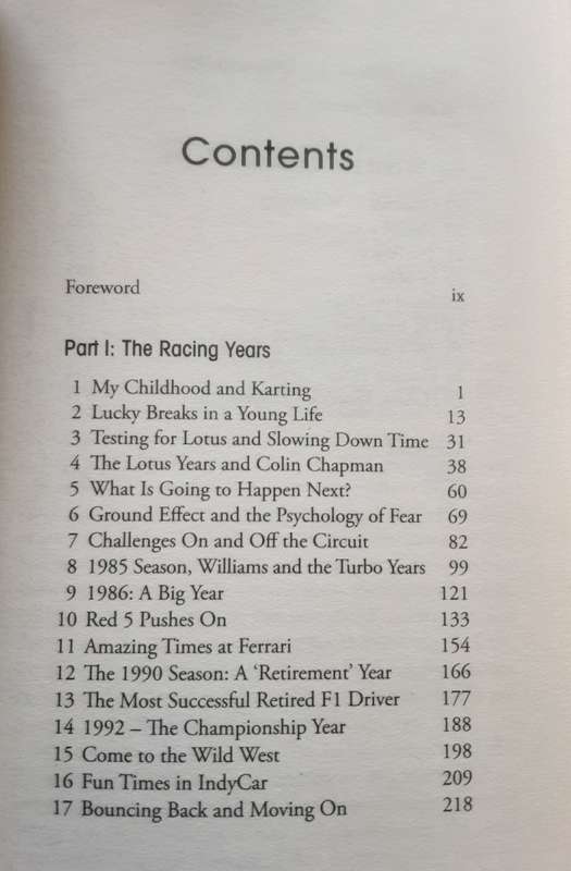 Nigel Mansell Staying On Track The Autobiography