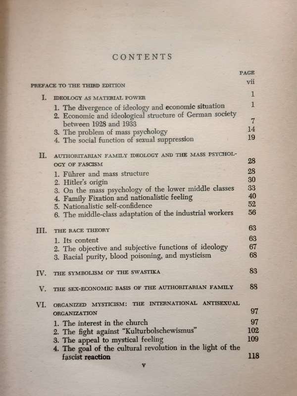 The Mass Psychology of Fascism by Wilhelm Reich ***First English Edition 1946***