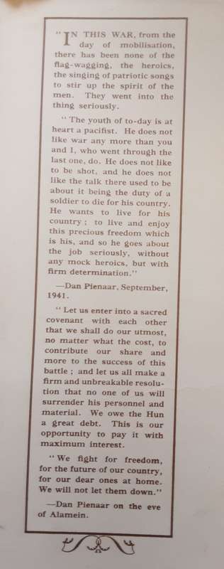 Pienaar of Alamein The Life Story of a Great South African Soldier by A M Pollock