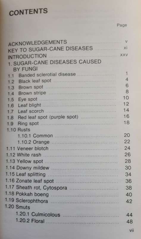 Sugar Cane Diseases A Guide for Field Identification by Hideo Koike **Signed Copy**