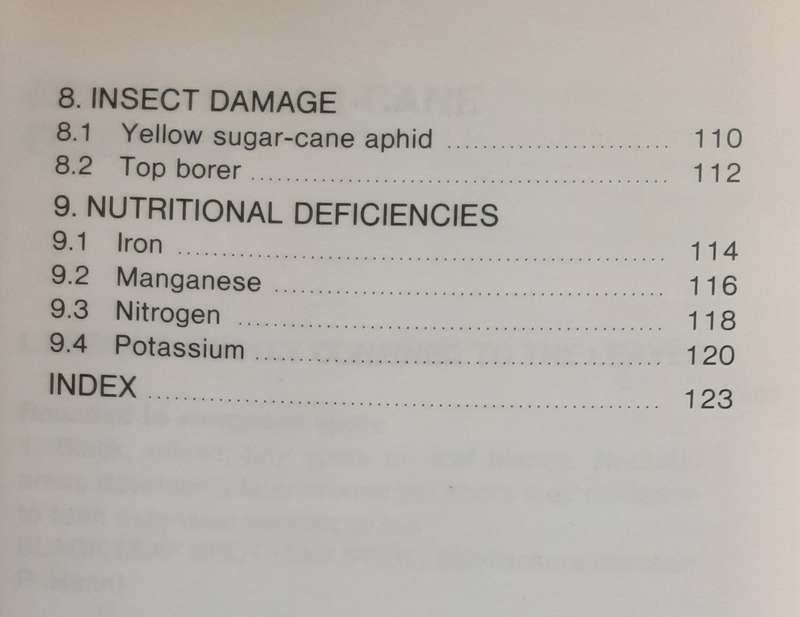 Sugar Cane Diseases A Guide for Field Identification by Hideo Koike **Signed Copy**