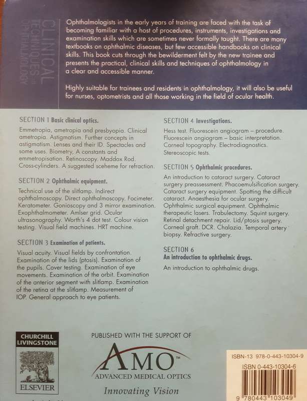 Clinical Tachniques in Ophthalmology edited by Madge, Kersey, Hawker, Lamont