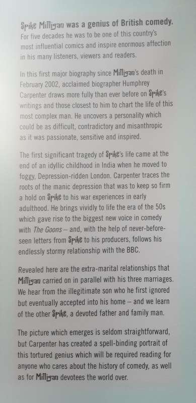 Spike Milligan The Biography by Humphrey Carpenter