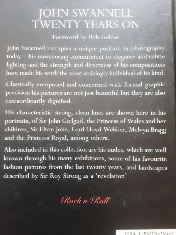 John Swannell Twenty Years On foreward by Bob Geldorf