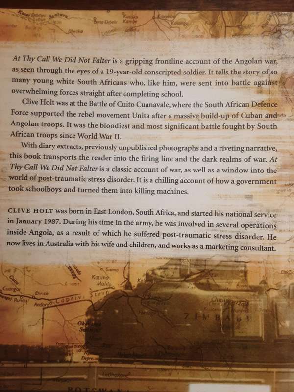 At Thy Call We Did Not Falter by Clive Holt