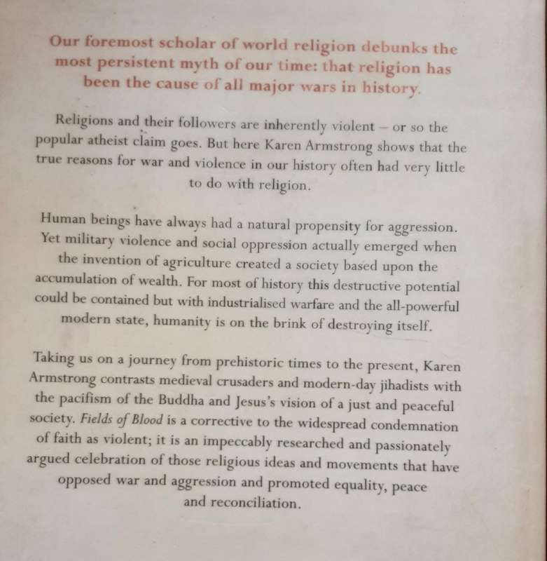 Fields of Blood, Religion and the History of Violence by Karen Armstrong