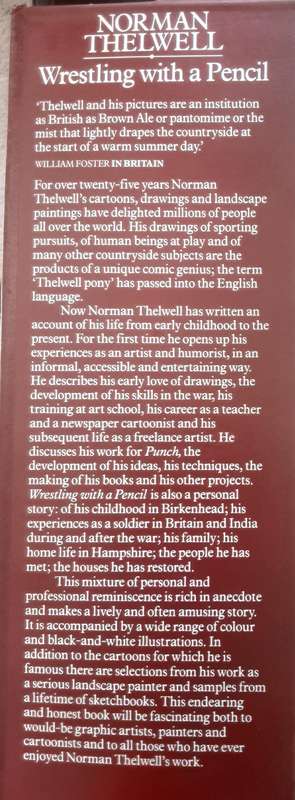 Wrestling With A Pencil The Life of a Freelance Artist by Norman Thelwell