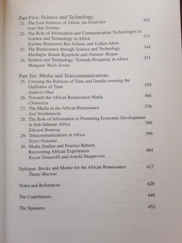 African Renaissance edited by Malegapuru William Makgoba