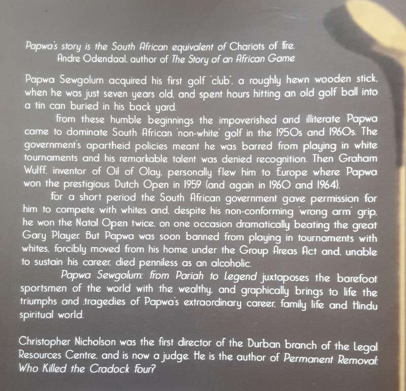 Papwa Sewgolum From Pariah to Legend by Christopher Nicholson