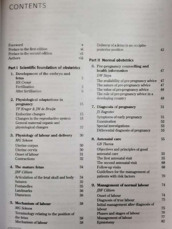 Obstetrics in Southern Africa 2nd Edition by H S Cronje & C J F Grobler
