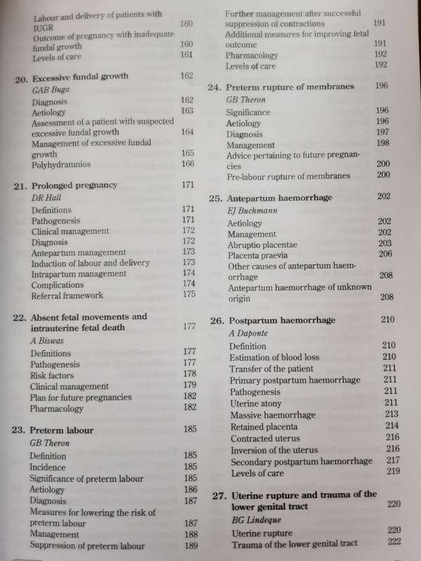 Obstetrics in Southern Africa 2nd Edition by H S Cronje & C J F Grobler