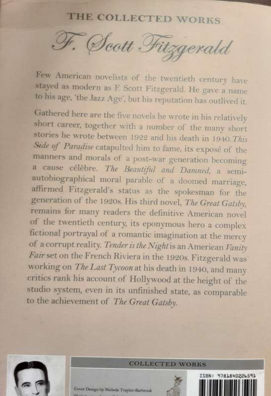 The Collected Works F Scott Fitzgerald  by Wordsworth Editions