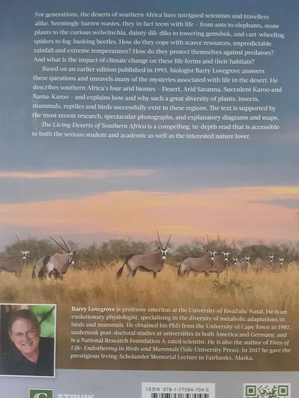 The Living Deserts of Southern Africa by Barry Lovegrove