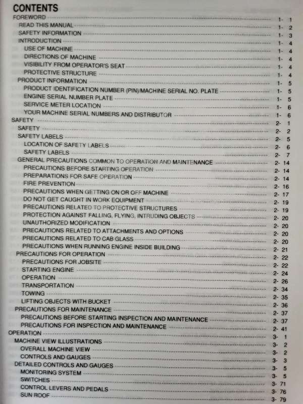 Komatsu Hydraulic Excavator PC200-8 PC200LC-8 , PC220-8 PC220LC-8 Operation & Maintenance Manual