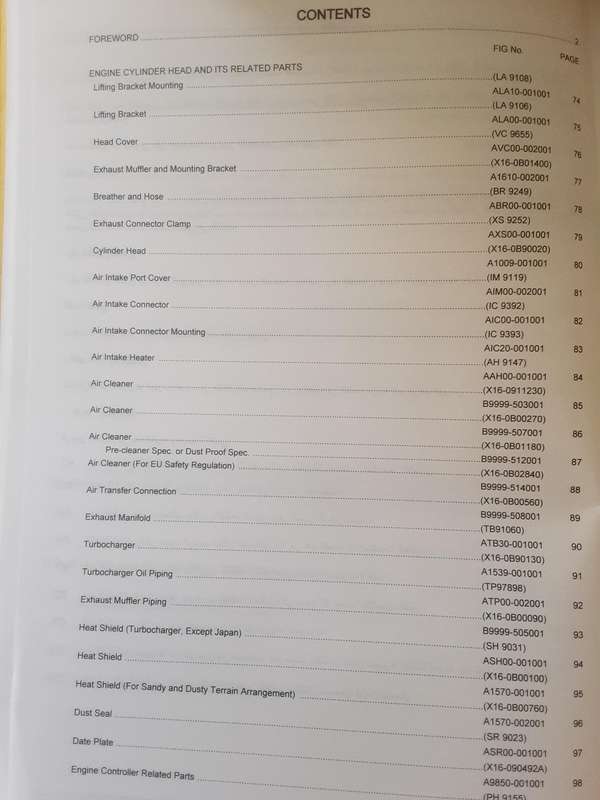 Komatsu Hydraulic Excavator PC220-8 Parts Book serial nbrs 85724 and up