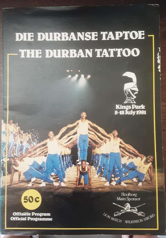 The Durban Tattoo Official Programmes 1980,1981 and 1985