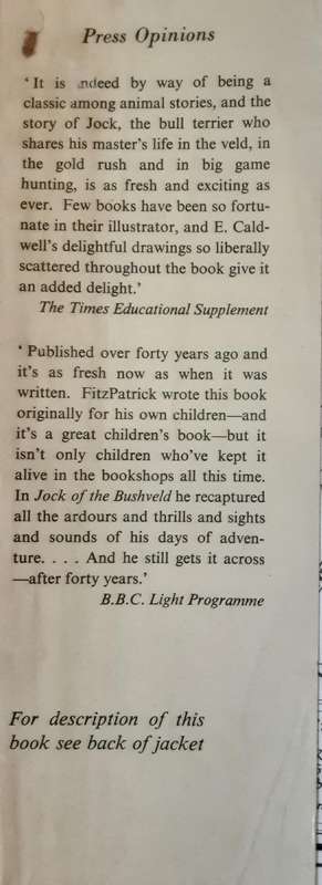 Jock of the Bushveld by Sir Percy Fitzpatrick