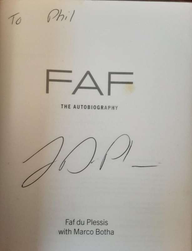 FAF Through Fire The Autobiography ***Signed Copy ***