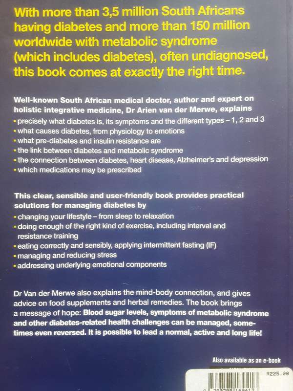 Managing Diabetes and Related Health Challenges by Dr Arien van der Merwe