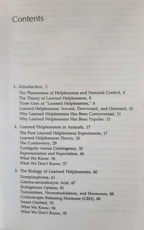 Learned Helplessness A Theory for the Age of Personal Control by Peterson, Maier & Seligman
