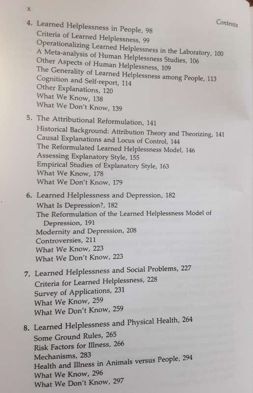 Learned Helplessness A Theory for the Age of Personal Control by Peterson, Maier & Seligman