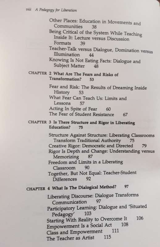 A Pedagogy For Liberation, Dialogues on Transforming Education by Ira Shore & Paulo Freire