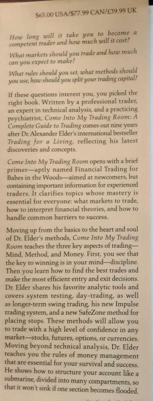 Come Into My Trading Room A Complete Guide to Trading by Dr Alexander Elder
