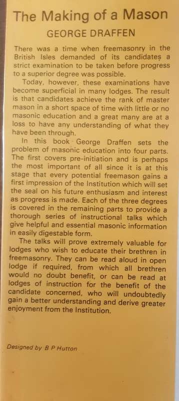 The Making of a Mason by George Draffen of Newington
