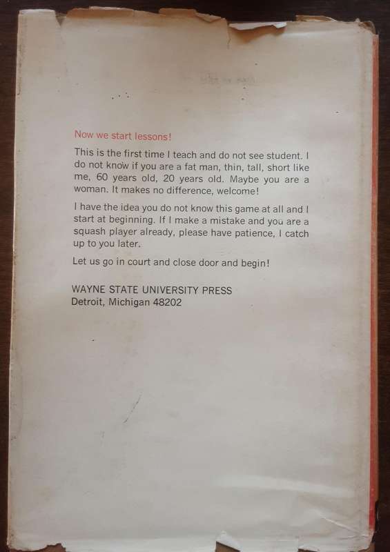 Squash Racquets The Khan Game by Hashim Khan with Richard Randell **Signed by Khan**