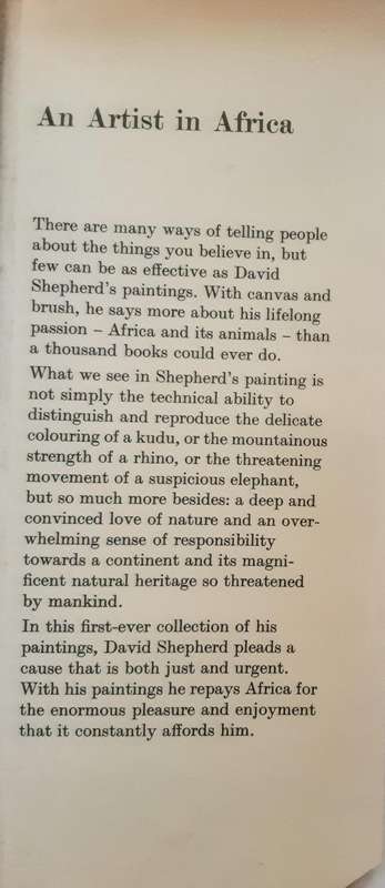 An Artist in Africa by David Shepherd  ***Signed Copy ***