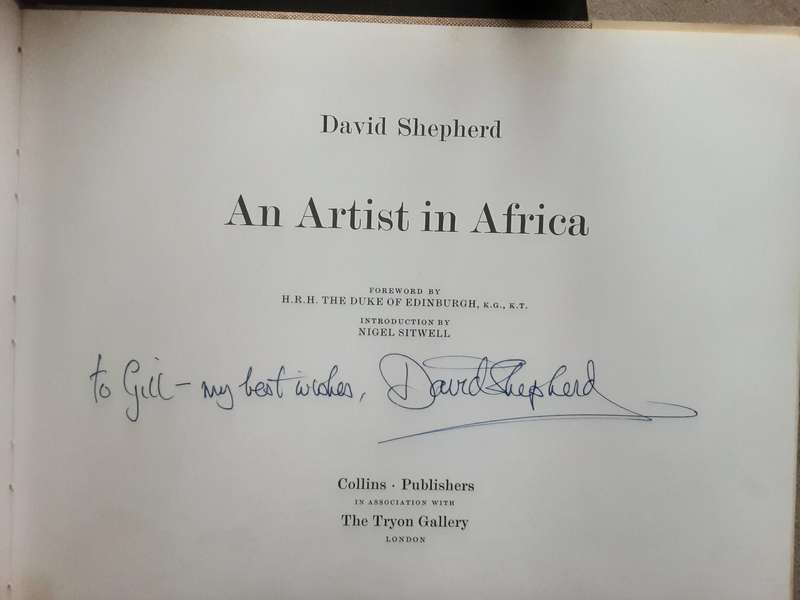 An Artist in Africa by David Shepherd  ***Signed Copy ***
