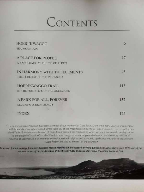 Mountains in the Sea A Celebration of The Table Mountain National Park by Yeld & Barker **Signed **