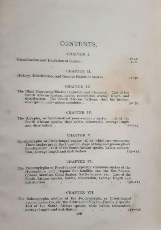 The Snakes of South Africa Their Venom and the Treatment of Snake Bite by F W Fitzsimons