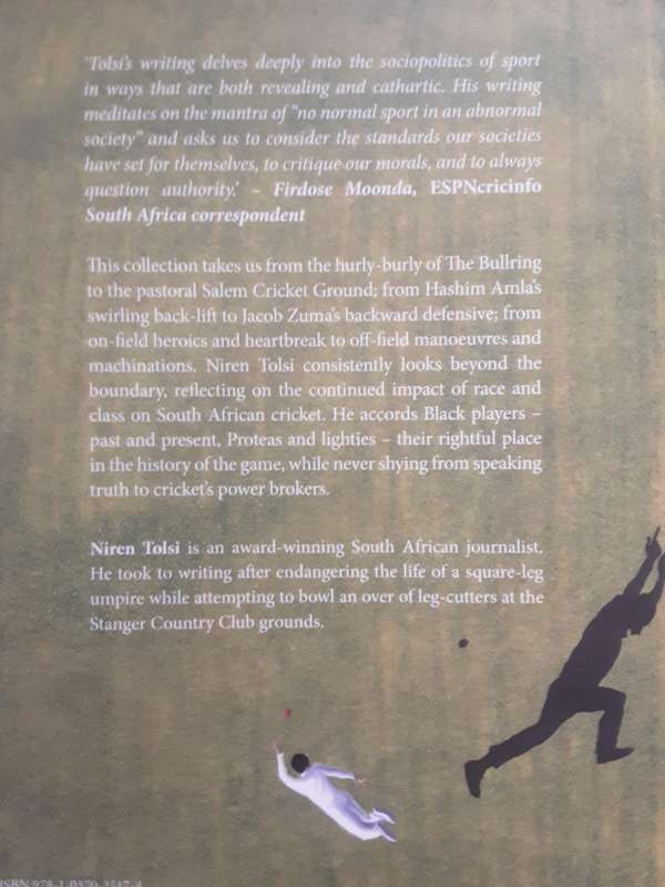 Writing Around the Wicket, Race, Class and History in South African Cricket by Niren Tolsi **Signed*