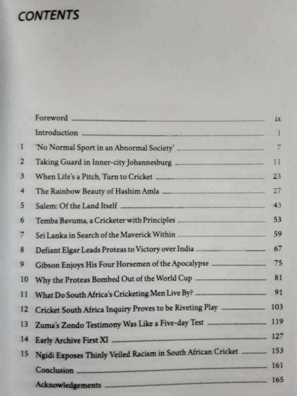 Writing Around the Wicket, Race, Class and History in South African Cricket by Niren Tolsi **Signed*