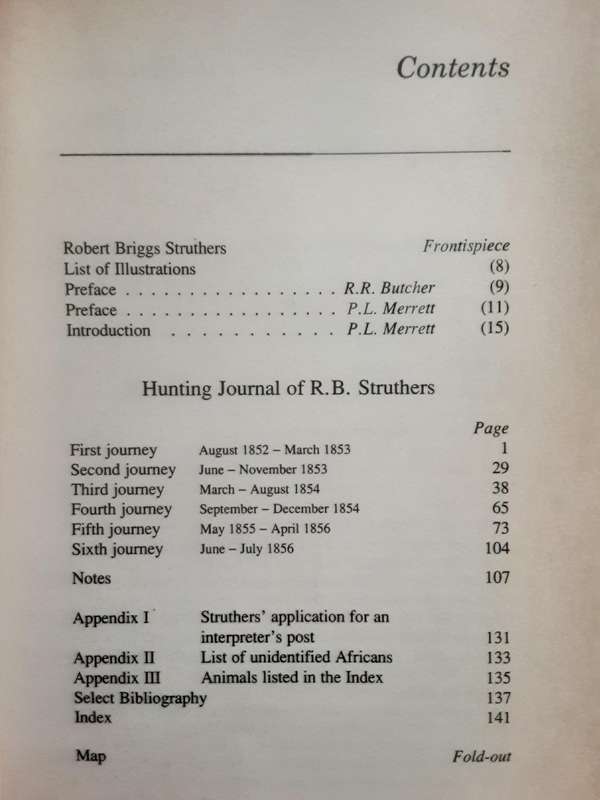 Hunting Journal 1852 1856 In the Zulu Kingdom and the Tsonga Regions by Robert Briggs Struthers