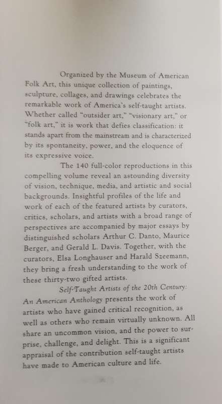 Self Taught Artists of the 20th Century An American Anthology by The Museum of American Folk Art